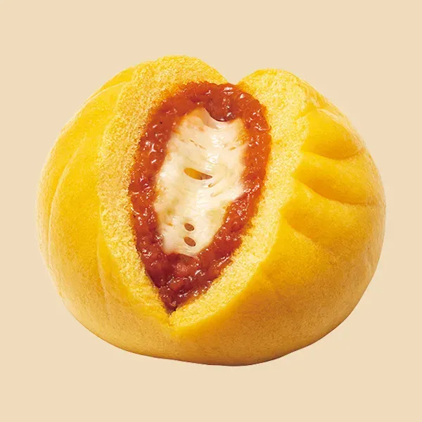 Rich & Savory Stretchy Cheese Pizza Steamed Bun