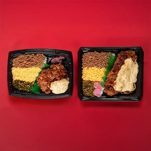 [Same Price 45% Extra Campaign] Extra Large 3-Color Soboro & Chicken Namban Bento