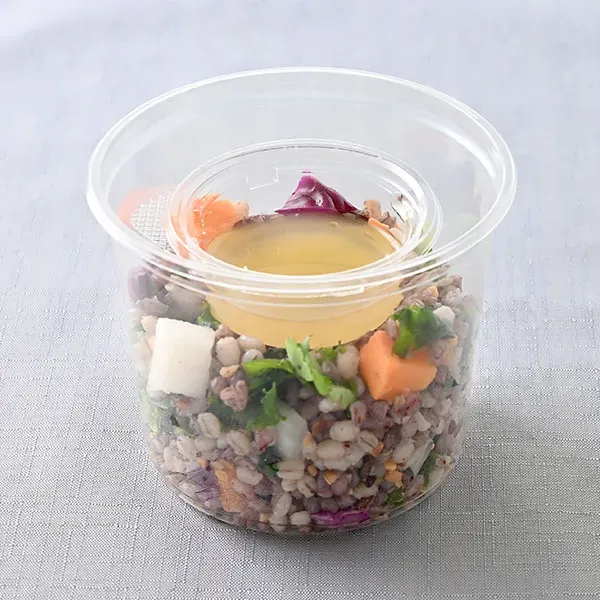 6 Grains & Veggies Rice Salad with Dashi, Shibazuke & Nam Pla