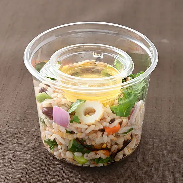 Five-Grain and Vegetable Rice Salad with Dashi, Salted Kelp and Bonito Flakes