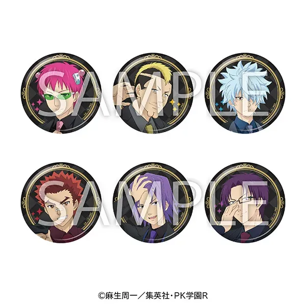 “The Disastrous Life of Saiki K.” Trading Can Badge Black Suit Ver.