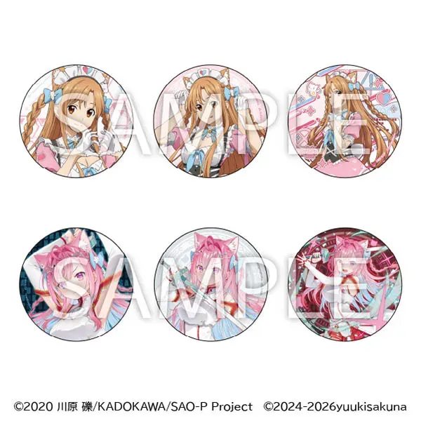 ソードアート・オンライン×結城さくな トレーディング缶バッジ