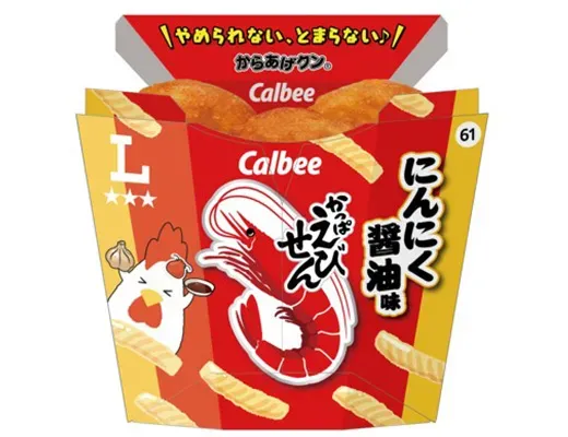 からあげクン かっぱえびせん にんにく醤油味