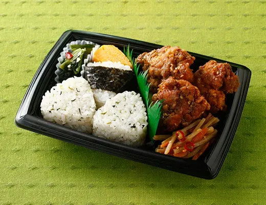 風来坊監修 手羽先風唐揚&おにぎり弁当