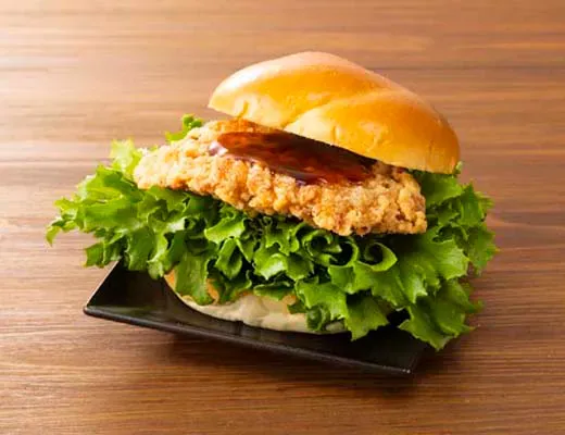 フリルレタス鶏竜田揚げバーガー