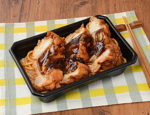 Okazu-Don! Black Pepper Garlic Sauce Fried Chicken Bento