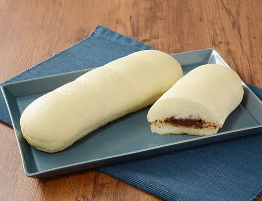 White Fluffy Tear-Share Bread Chocolate Cream