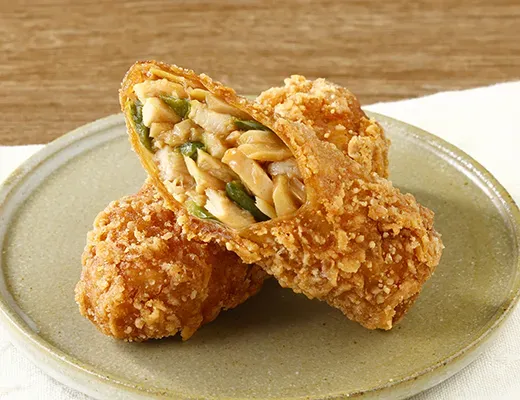 チンジャオロースの湯葉巻き
