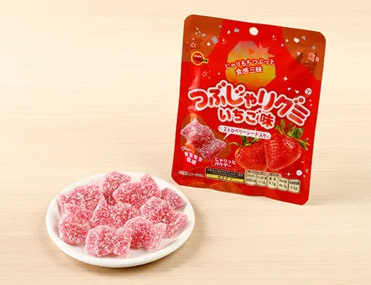 BOURBON Tsubujari Gummy Strawberry Flavor