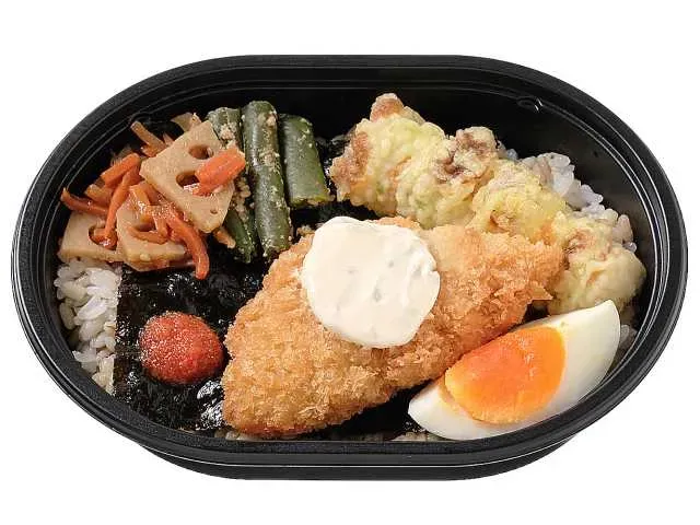 Mini Mentai Nori Bento with 5 Side Dishes (Glutinous Barley Rice)