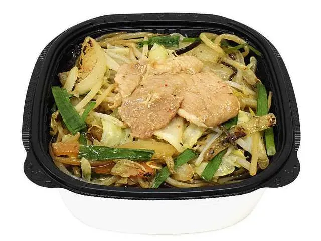1/2日分の野菜 鉄鍋炒めの野菜炒め丼