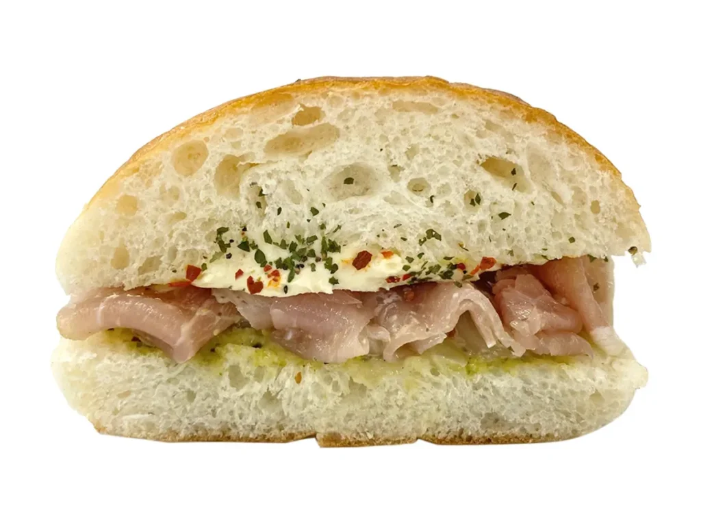 Focaccia with Basil-Scented Prosciutto and Marinated Onion