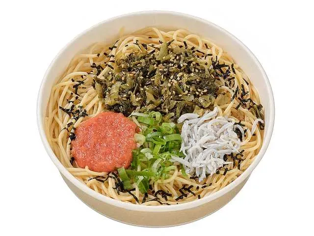 Spicy Japanese-Style Pasta with Spicy Cod Roe and Mustard Greens