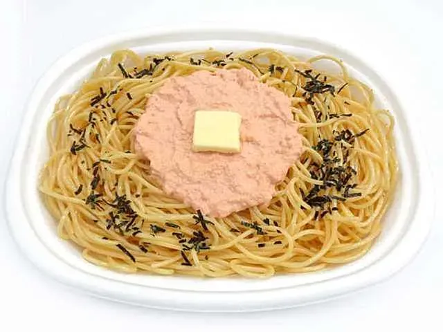Mentaiko Mayonnaise Pasta Made with Kanefuku Mentaiko