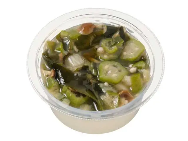 国産大豆使用 オクラと海藻のねばねば冷奴