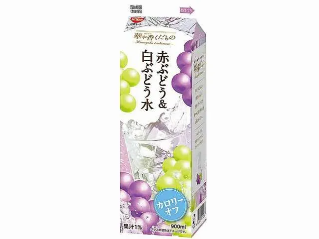 NISSIN YORK Hanayaka Kudamono Red & White Grape Water 900ml