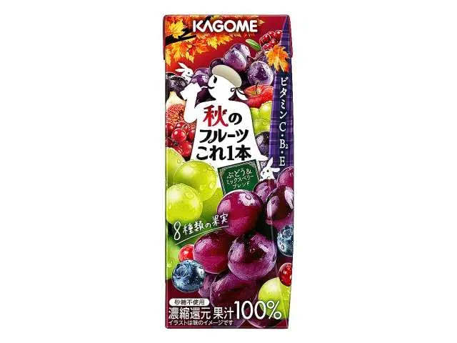 カゴメ 秋のフルーツこれ1本ぶどう&ミックスベリーブレンド