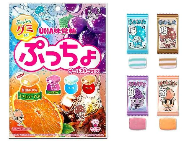 UHA Mikakuto Puccho Bag 4-Flavor Assort All-Star MIX