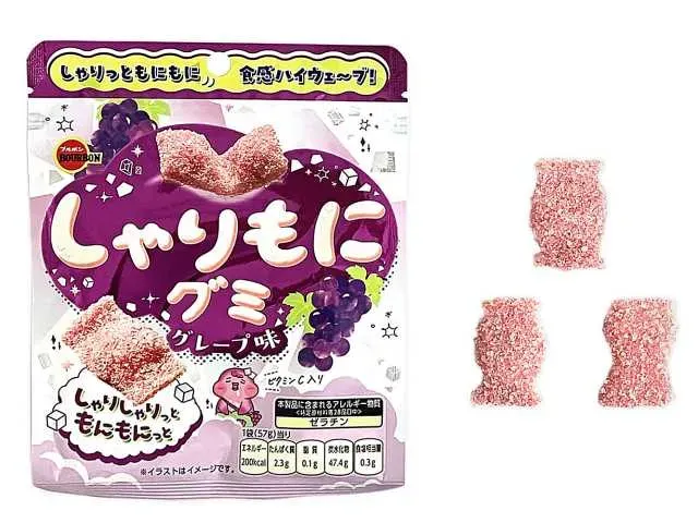 ブルボン しゃりもにグミ グレープ味