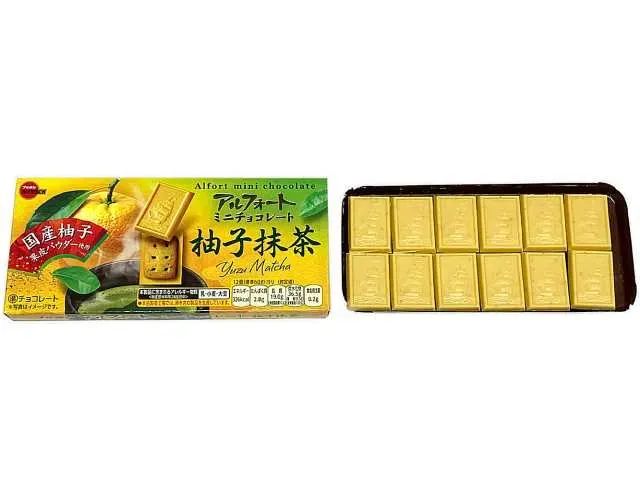 BOURBON Alfort Mini Chocolate Yuzu Matcha