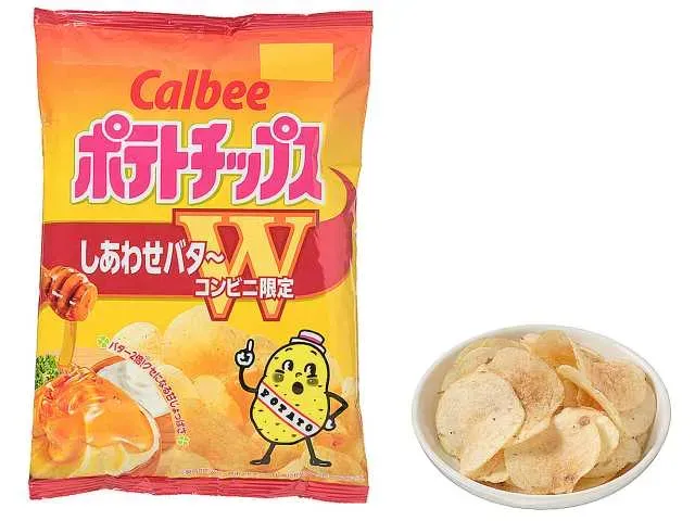CALBEE Potato Chips Shiawase Butter W