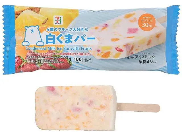 7 PREMIUM 4 Kinds of Fruit Shirokuma Ice Bar