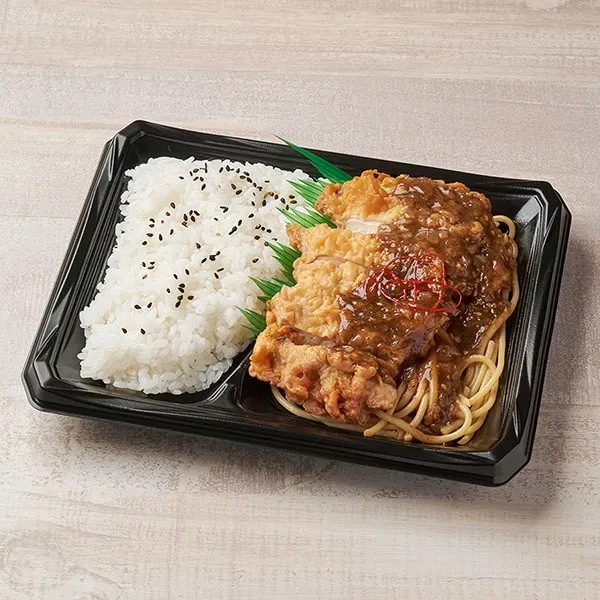 香味醤油ソースの鶏から揚げ弁当(黒マー油使用)