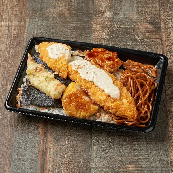 タルタル白身フライの海苔弁当(白身フライ個数1.5倍)
