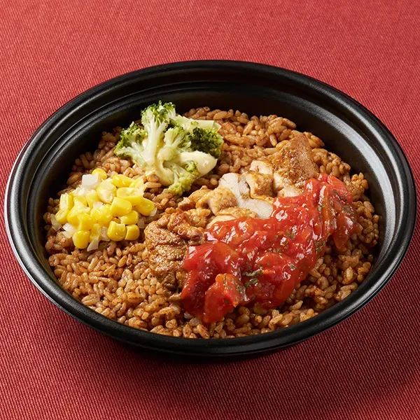 グリルチキン&スパイシーピラフ(麦入りごはん)