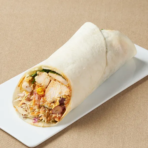 High-Protein Japanese Chicken Breast Mexican Salad Wrap