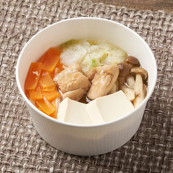 塩ちゃんこ鍋風スープ(うどん入り)