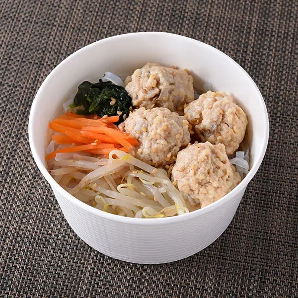 Fluffy Chicken Meatball Japanese-Style Soup