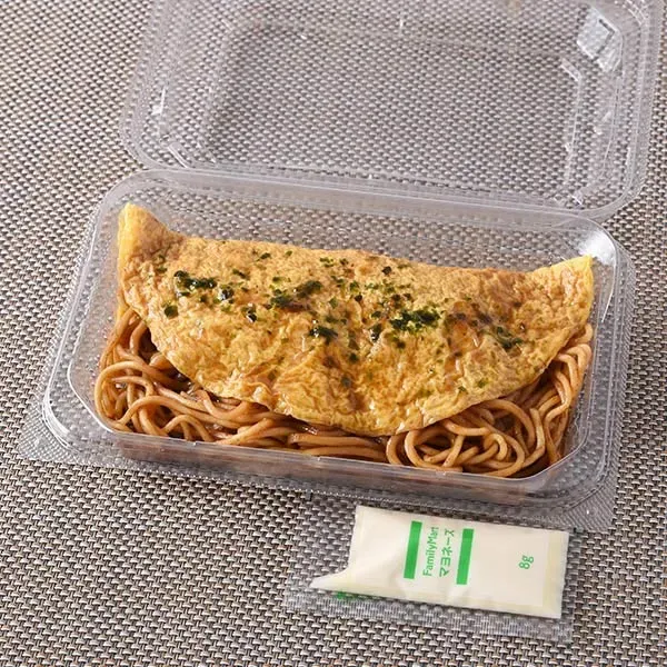 玉子包み焼き(焼そば&キャベツ)
