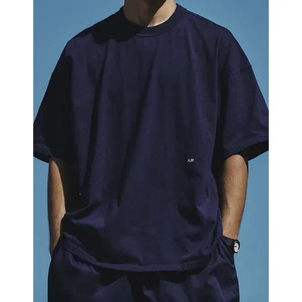 Oversized T-Shirt Navy “A.H”
