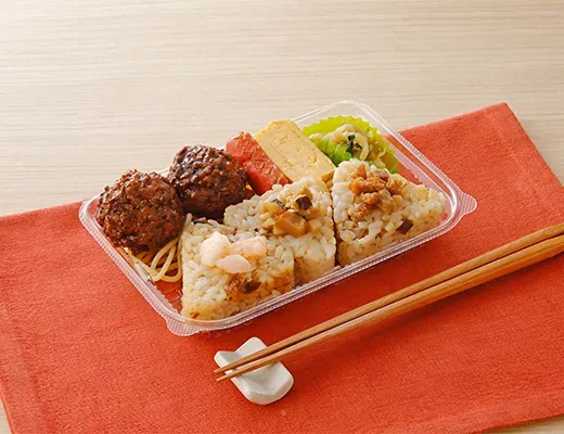 Nankin-machi Supervised Rice Ball Bento