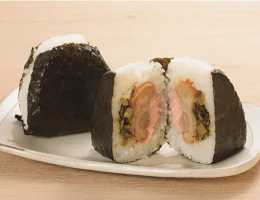 Extra-Large Rice Ball (Fried Chicken, Takana & Spicy Pollock Roe Mayo)