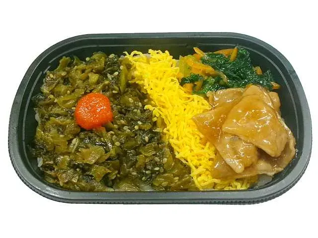 おかかだしごはんで食べる高菜弁当
