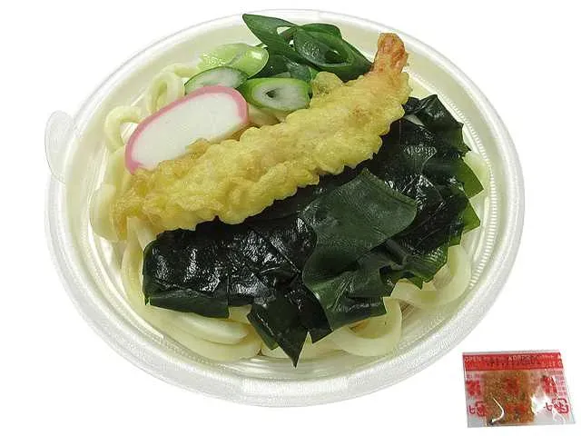 Shrimp Tempura and Wakame Seaweed Udon