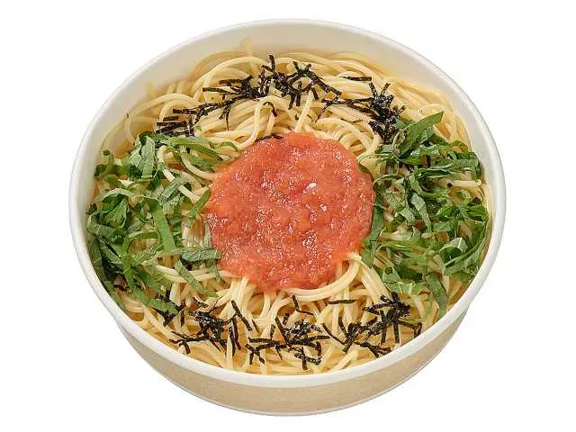 Japanese-Style Pasta with Spicy Pollock Roe & Shiso