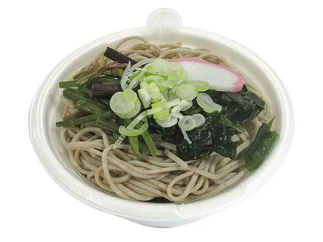 Wild Vegetable & Wakame Seaweed Soba (Small Portion)