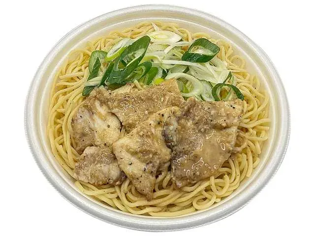 豚トロねぎ盛り塩焼そば