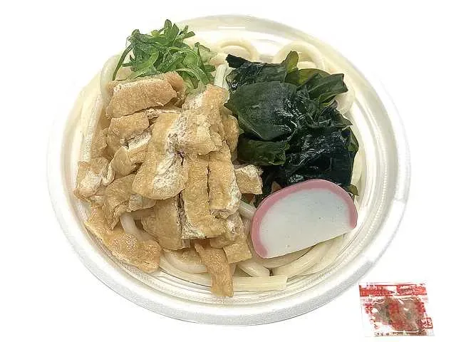 だしが自慢 きざみ揚げとわかめのうどん
