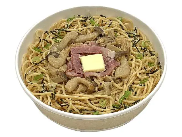Japanese Shinshu Mushroom and Bacon Butter Soy Sauce Pasta