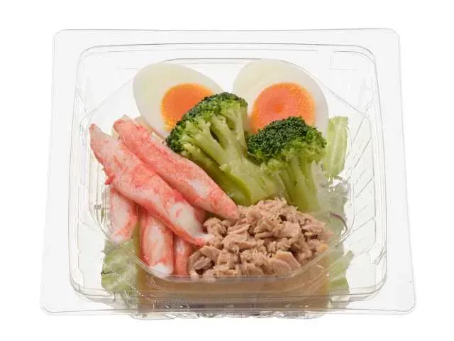 たんぱく質が摂れる香り箱とツナのサラダ