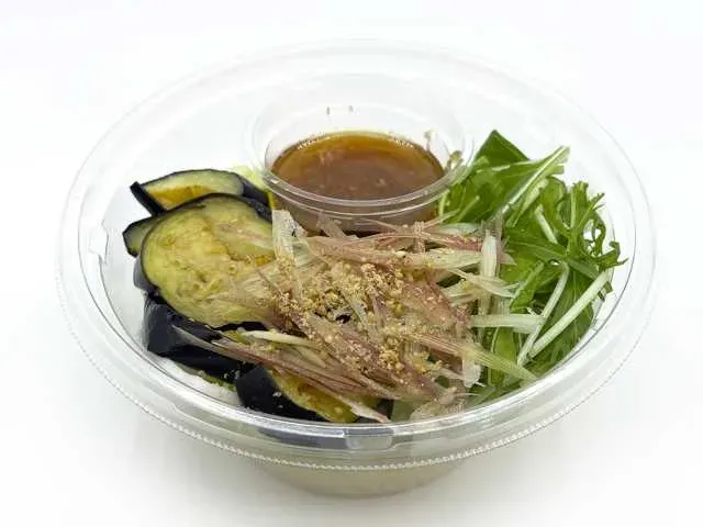 なすとみょうがの和風パスタサラダ