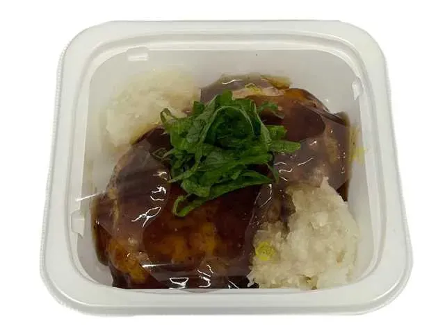 Tofu Hamburg Steak with Japanese Style Coarsely Grated Radish Sauce