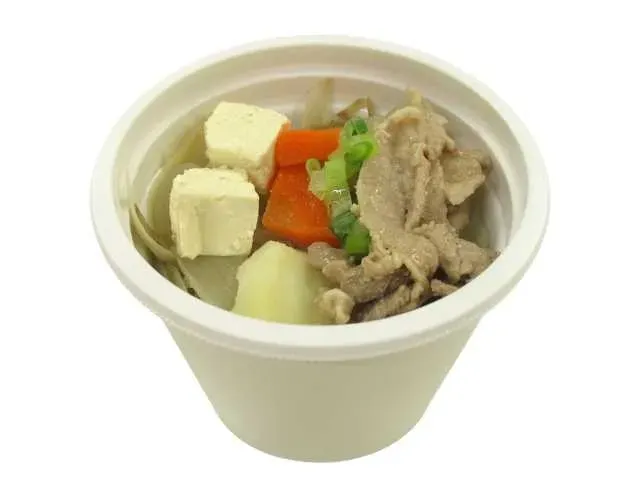 豚汁 越後味噌使用
