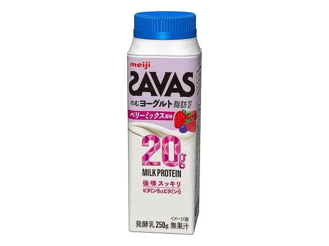 MEIJI SAVAS 마시는 요구르트 지방0 베리 믹스맛 250g