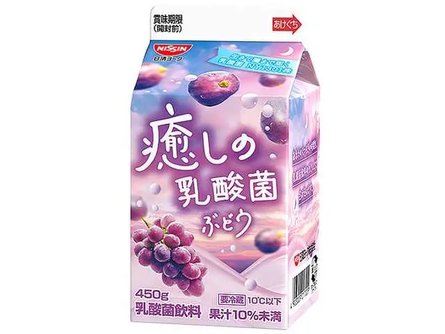 NISSIN YORK Healing Lactic Acid Bacteria Drink Grape 450g