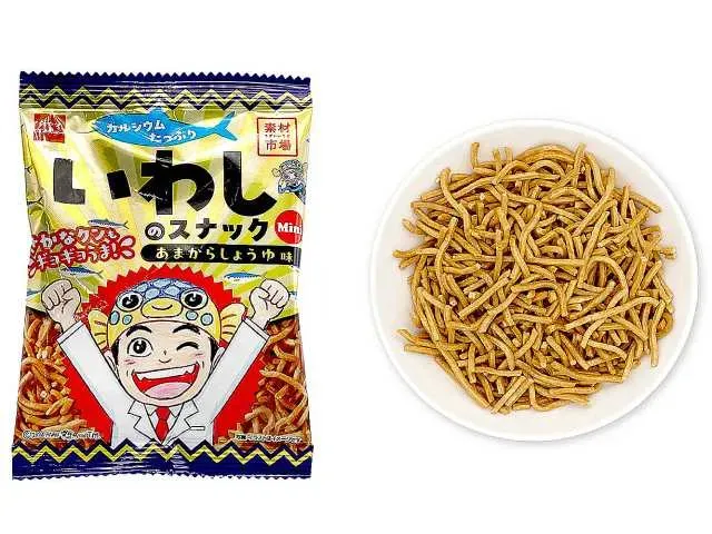 OYATSU COMPANY Sozai Ichiba Sardine Snack Mini Sweet & Savory Soy Sauce Flavor